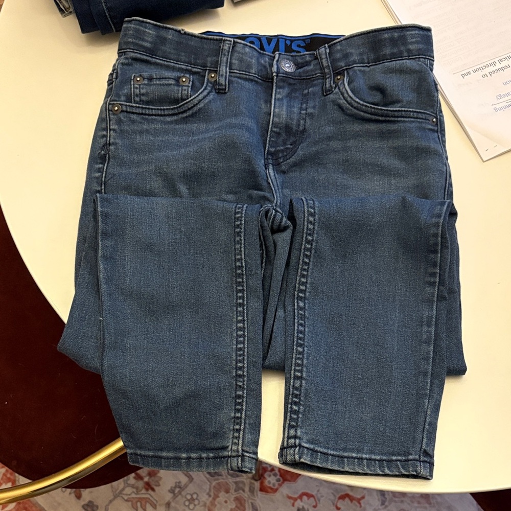 Girls Levi’s 502  Dark Blue Skinny Jeans - Size 10 W 25 L 26